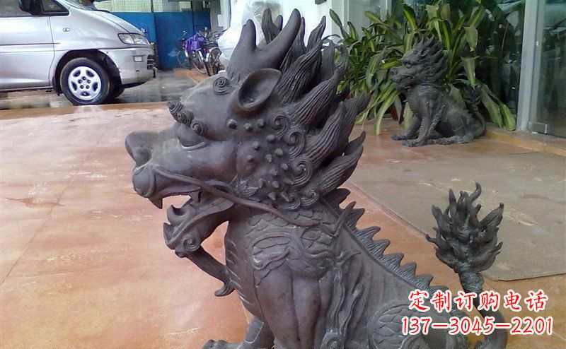泰州中领雕塑:舍利子之源,麒麟铸铜神兽铜雕