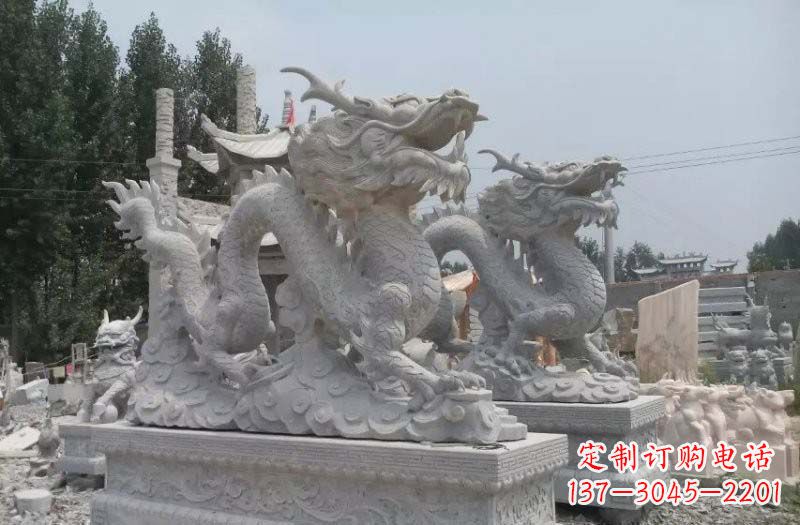 泰州青石仿古龙石雕:传统工艺精美雕塑