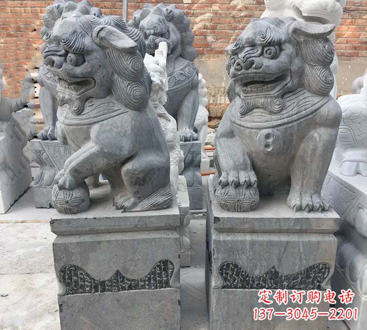 泰州青石仿古狮子雕塑