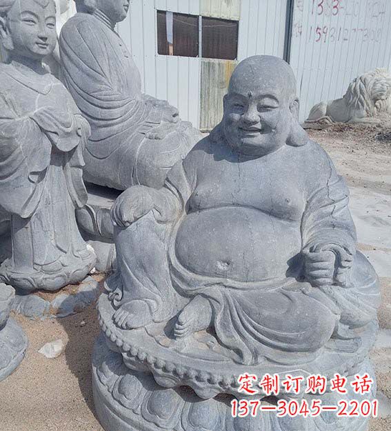 泰州青石仿古弥勒佛雕塑