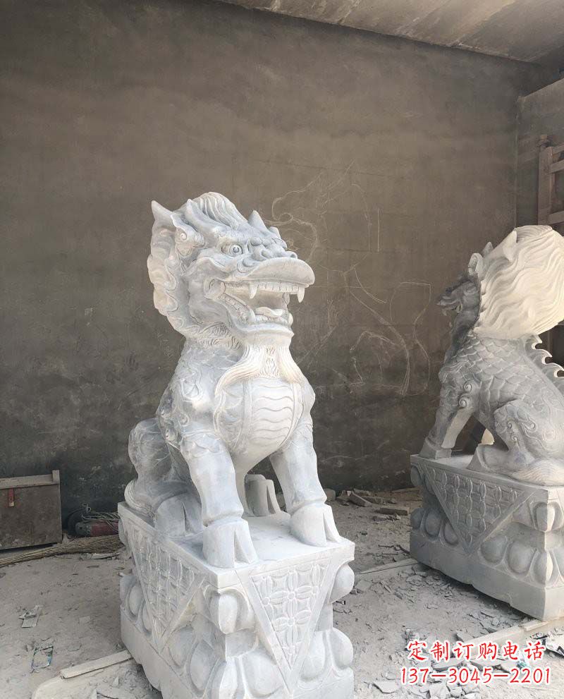 泰州精致雕刻,青石仿古麒麟雕塑