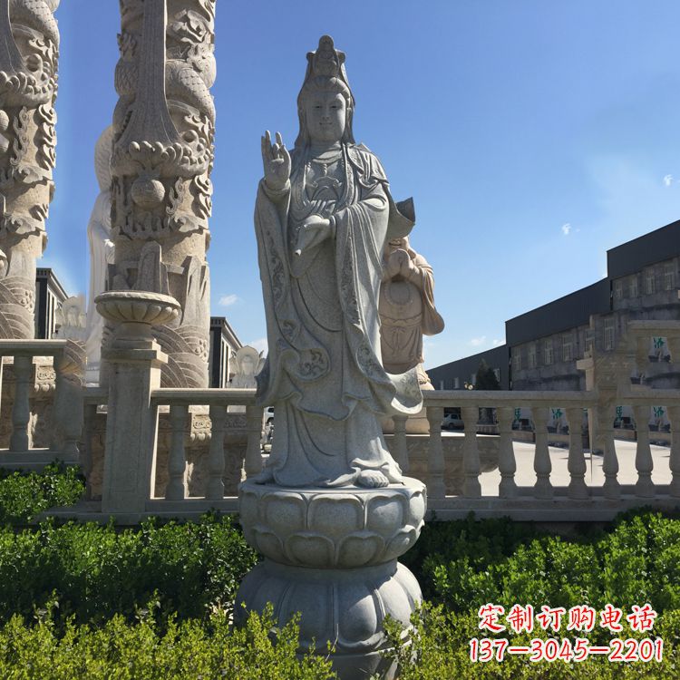 泰州精美神圣的观音菩萨石雕塑