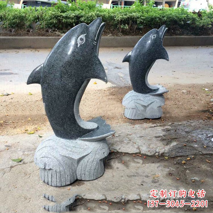 泰州青石海豚雕塑--精致好看与象征意义一起令人惊叹