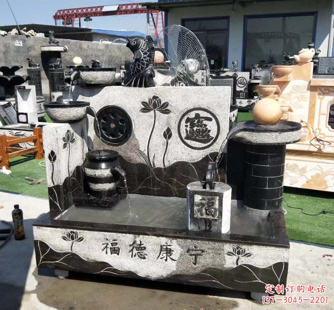泰州青石水池石雕——美丽水中景观