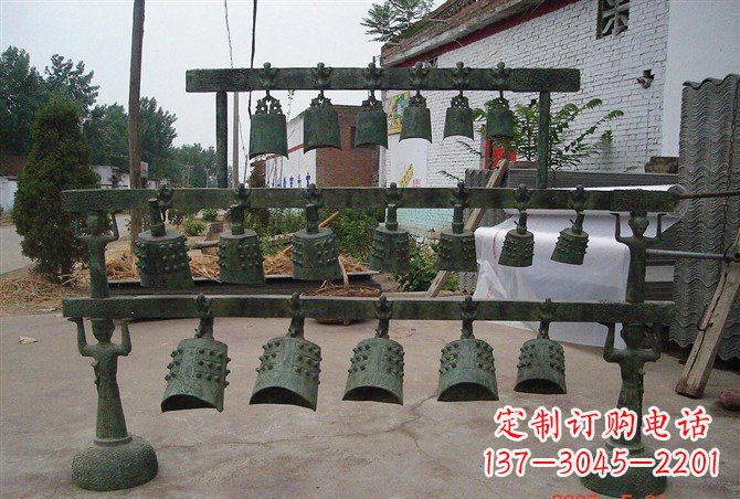 泰州手工青铜编钟,给室内装饰增添仿古气息