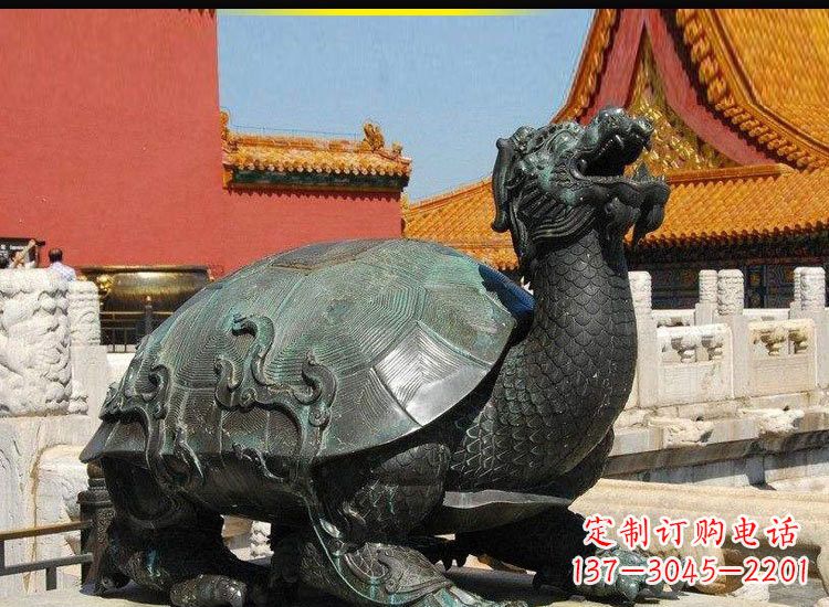 泰州青铜故宫龙龟雕塑