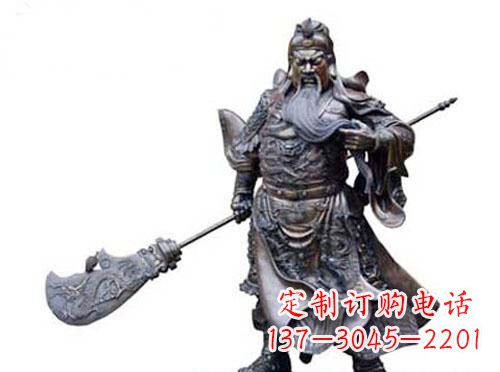 泰州关羽青铜雕塑,传承历史的精神
