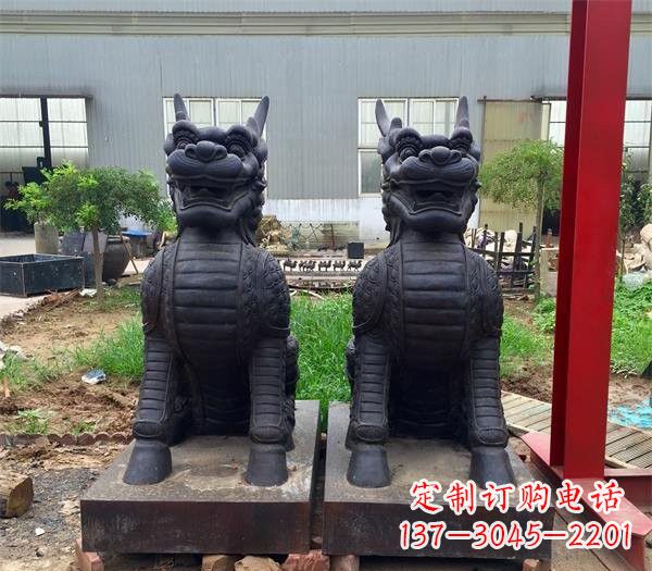 泰州青铜精美麒麟雕塑,注入艺术气息
