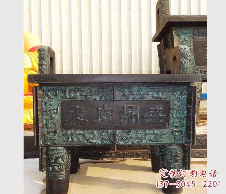 泰州青铜香炉雕塑,传承中国文化