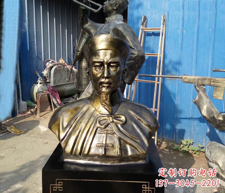 泰州经典英雄,林则徐铜雕