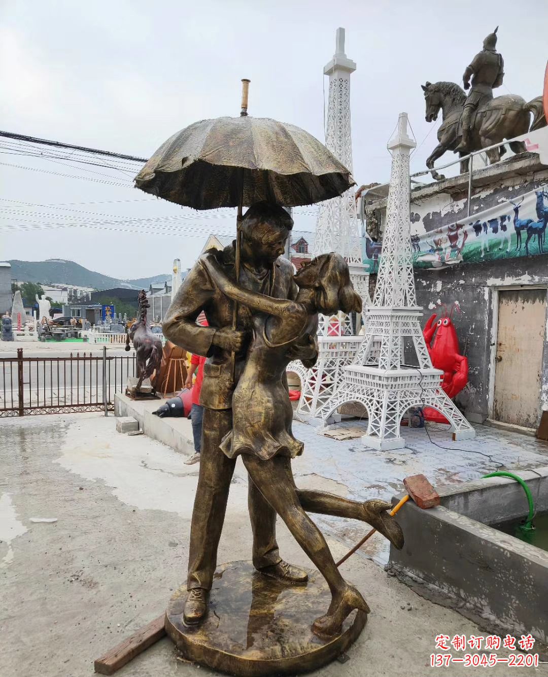 泰州真爱永恒,浪漫情侣铜雕塑