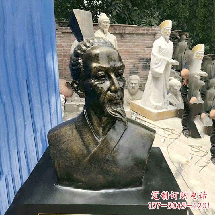 泰州屈原雕塑仿铜头像,让您享受美好的艺术之美