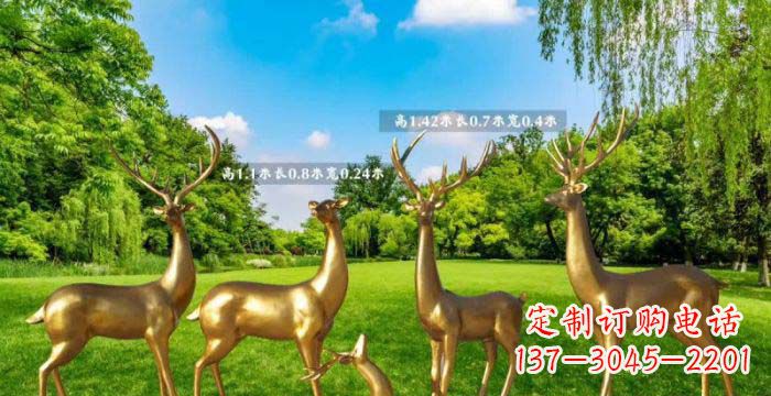 泰州美轮美奂的鹿雕塑,是铜雕工艺在古典雕塑艺…