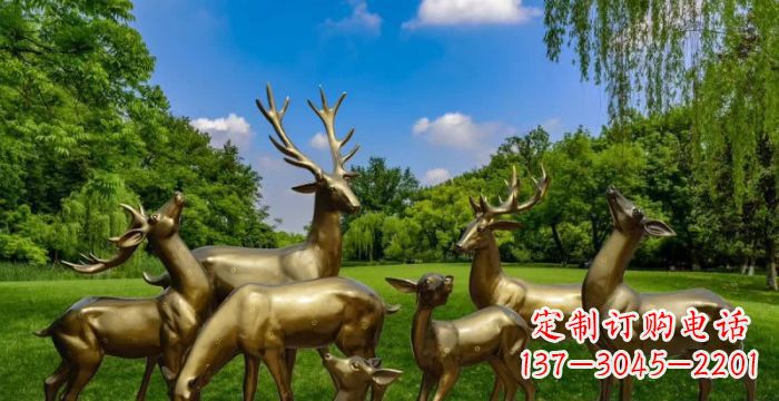 泰州群雄逐鹿,高贵精美的鹿雕塑