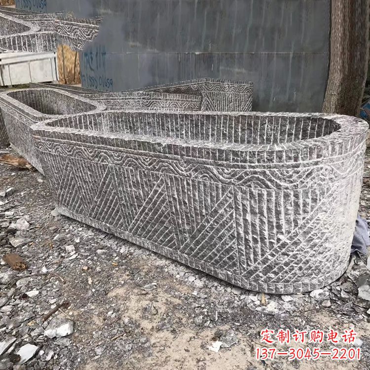 泰州起点雕刻•手工老石槽雕塑