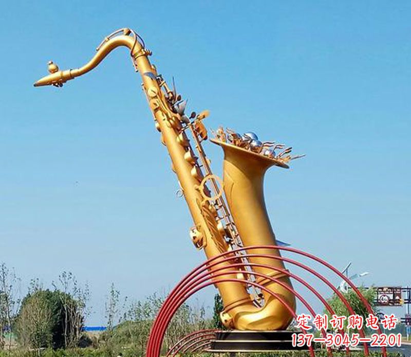 泰州中领雕塑：萨克斯铜雕高质量制作