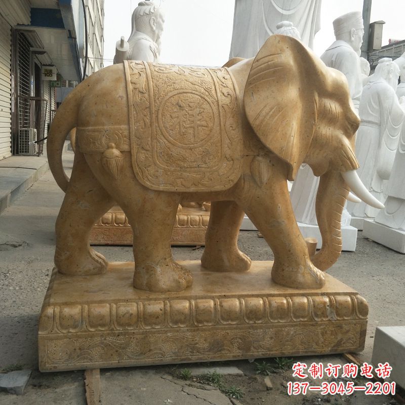 泰州中领雕塑定制精美大象雕塑