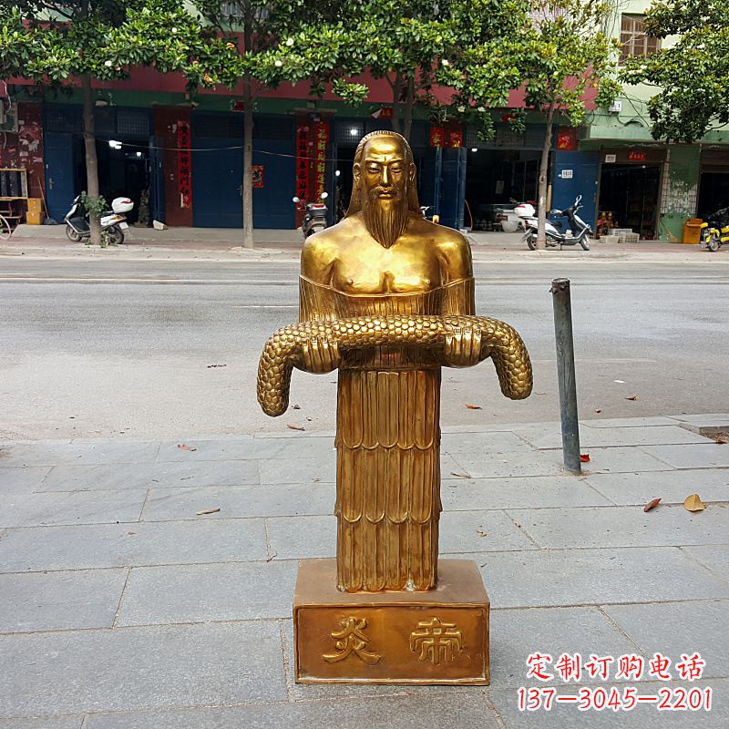 泰州昆仑山神农雕塑像,传承古老艺术