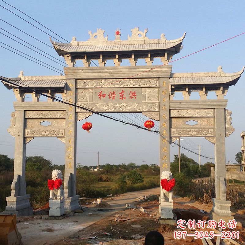 泰州让你爱上石牌坊雕塑