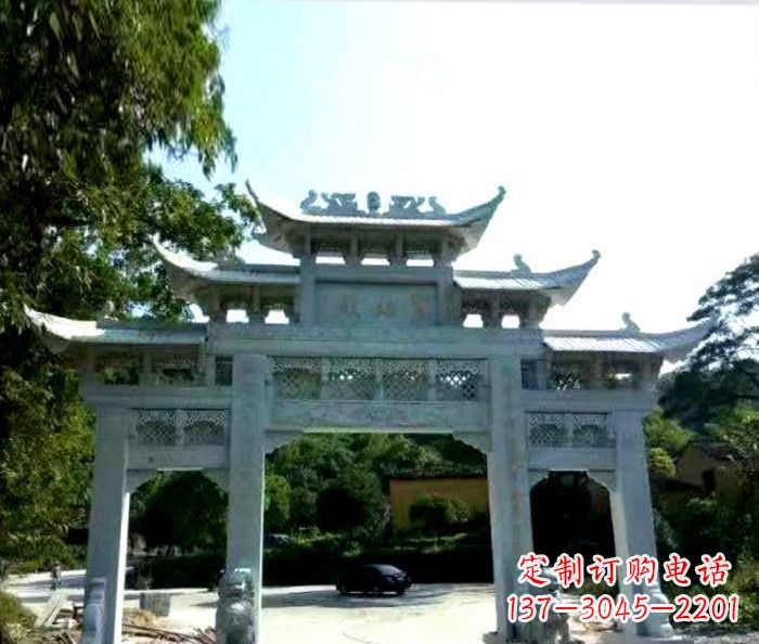 泰州艺术般的精美大理石牌坊雕塑,为您的家增添高雅气质