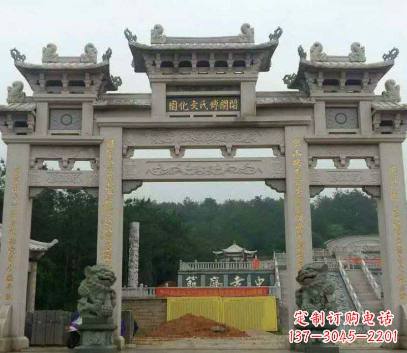 泰州中领雕塑:顶级大理石牌坊石雕