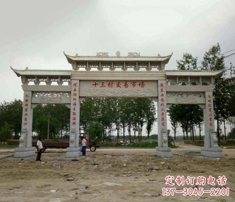 泰州精美石牌坊雕塑,令你惊艳无比