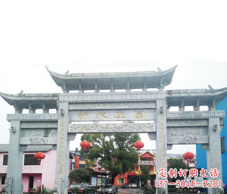 泰州石牌坊雕塑——见证时刻的美好记忆