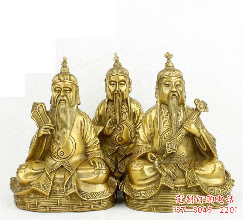 泰州三清祖师神像铜雕,古典经典展现
