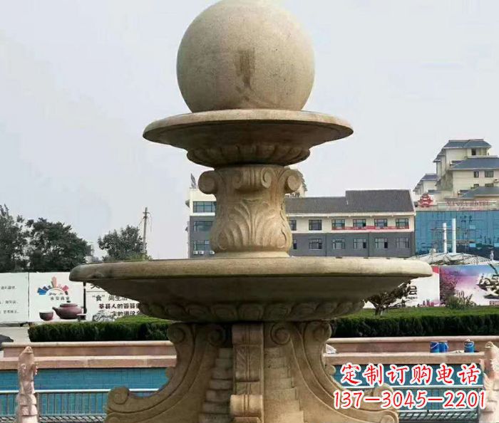 泰州引领时尚的砂岩大型喷泉雕塑