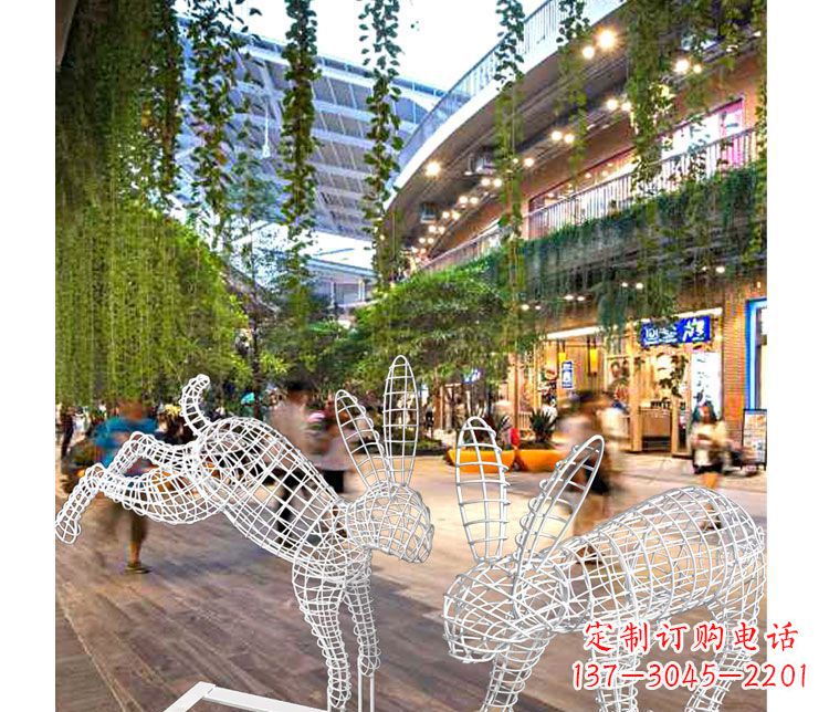 泰州中领雕塑的精致兔子雕塑