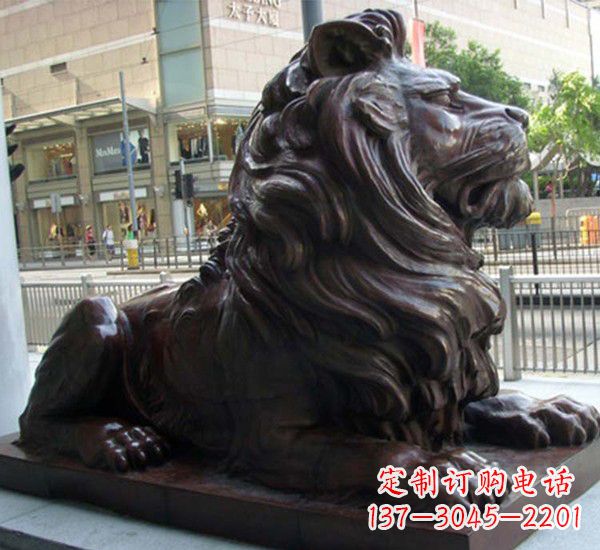 泰州汇丰铜狮子雕塑,引领潮流,传承中国古典文化