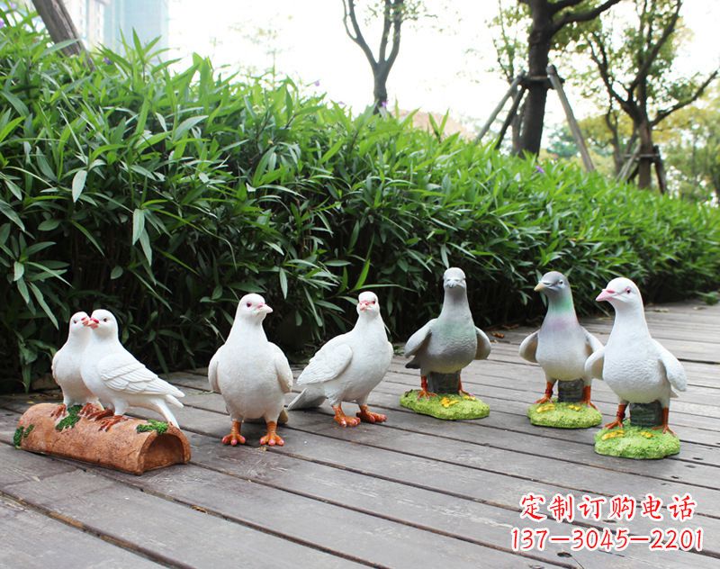 泰州祝福世界的和平鸽雕塑