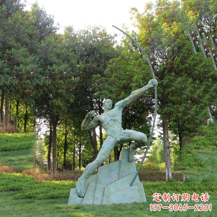 泰州神话传说人物后羿雕塑,助您构建完美园林