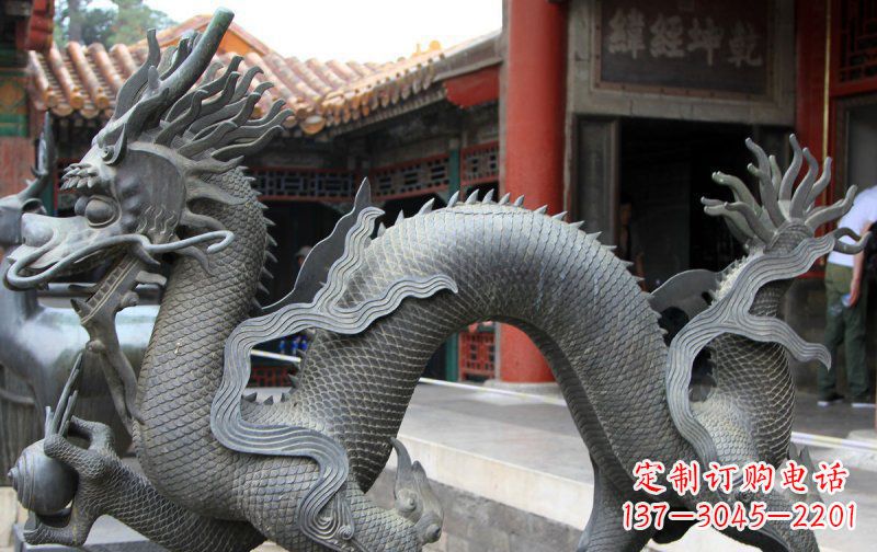 泰州中领雕塑：精美神龙铜雕