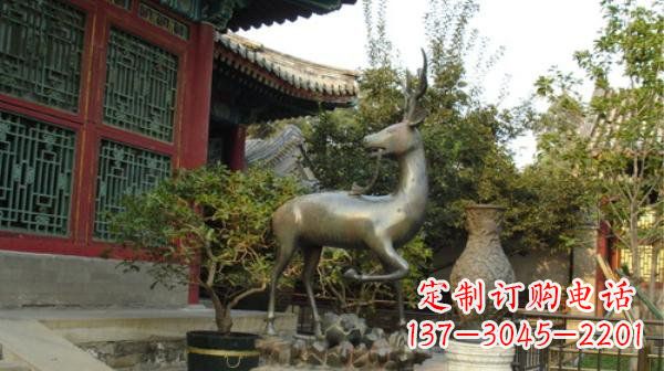 泰州神鹿寺庙铜雕动物定制