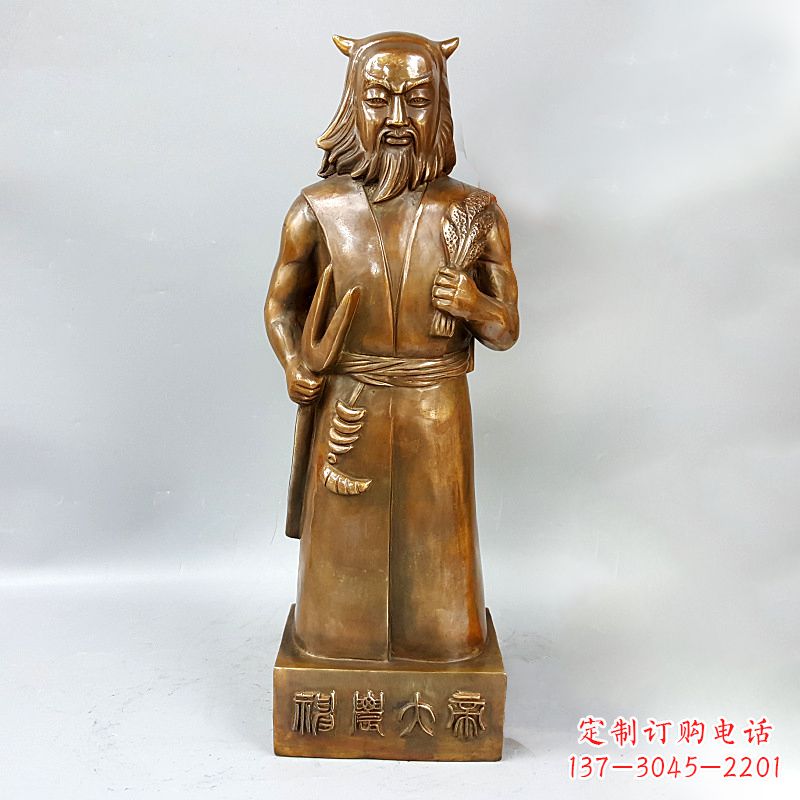 泰州尊贵的神农大帝铜雕塑