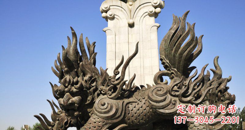 泰州中领雕塑:神兽火麒麟铜雕定制