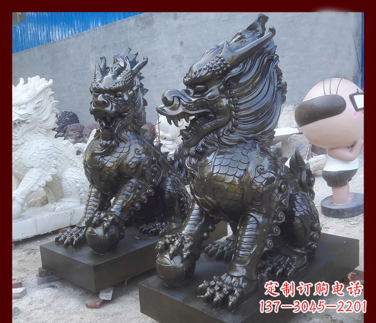 泰州中领雕塑的麒麟铜雕是塑造精美的工艺结果。…