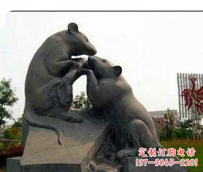 泰州精美的老鼠石雕,让你拥有不一样的家居装饰
