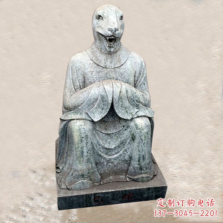 泰州精美的生肖蛇兽雕塑