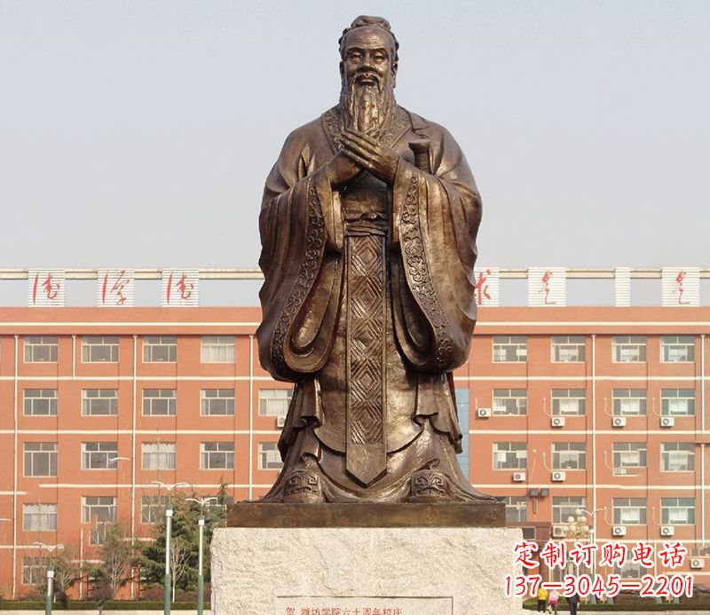 泰州传承孔子雕塑,传播中华文化