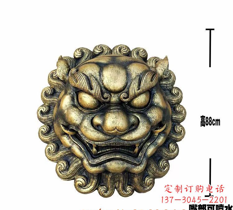 泰州领雕品质狮子头铜雕