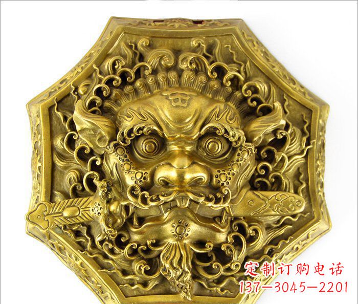 泰州铜雕狮子头雕,精致细腻的雕塑艺术