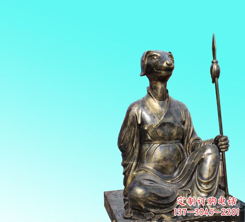 泰州十二生肖坐式铜雕