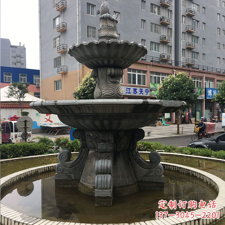 泰州石材石雕喷泉:高品质的室外装饰艺术品