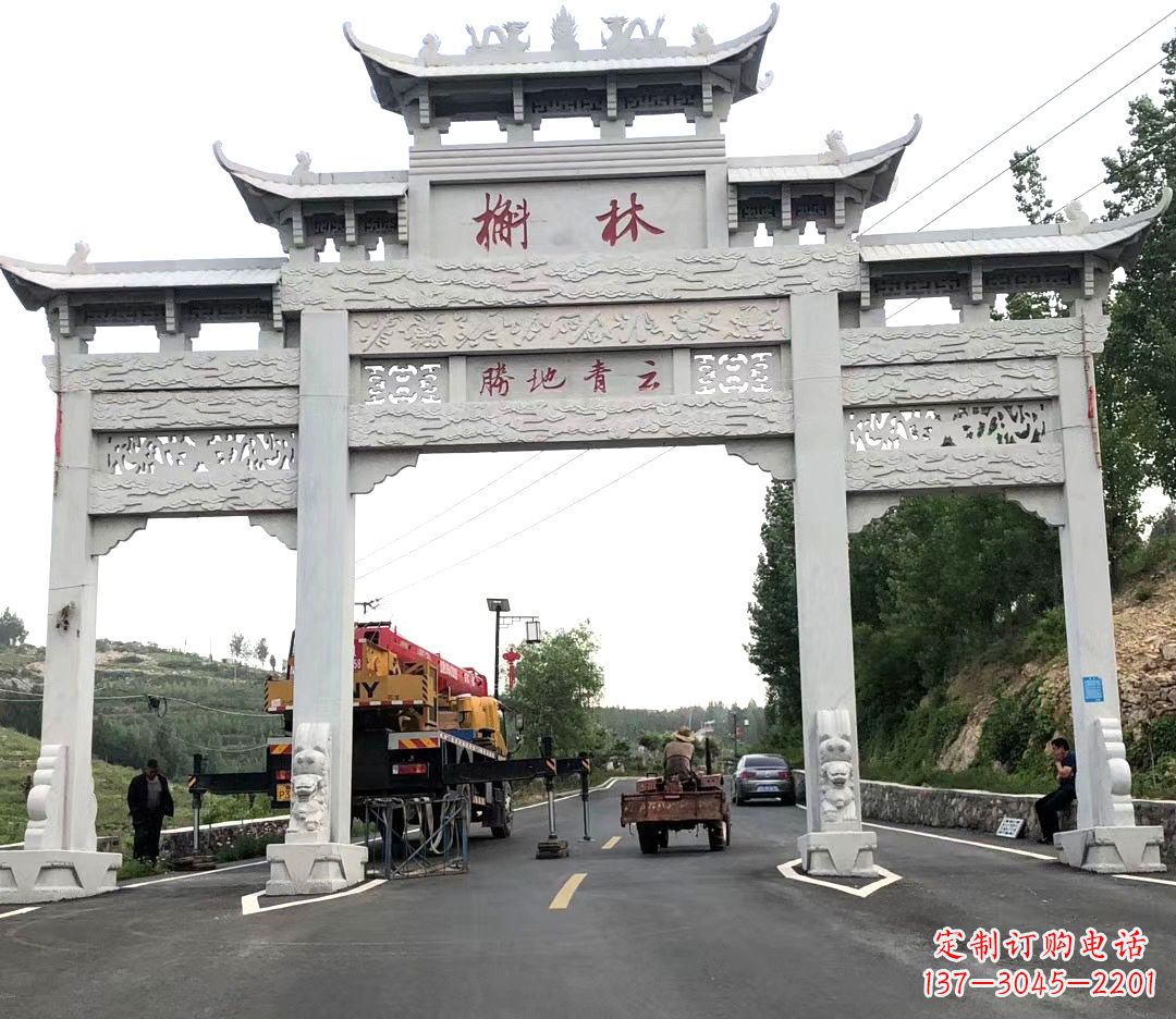 泰州中领雕塑牌楼雕塑,精美绝伦