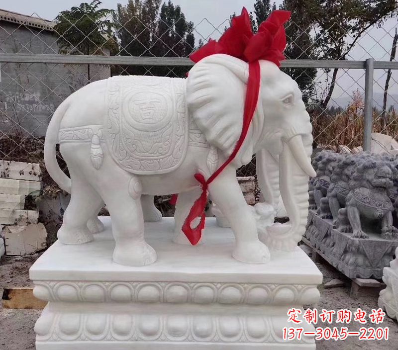 泰州石雕壁画大象