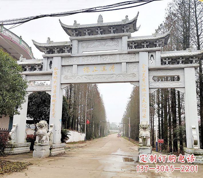 泰州石雕村牌坊