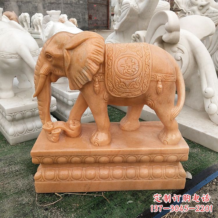泰州立柱大象雕塑,集美观和实用于一体