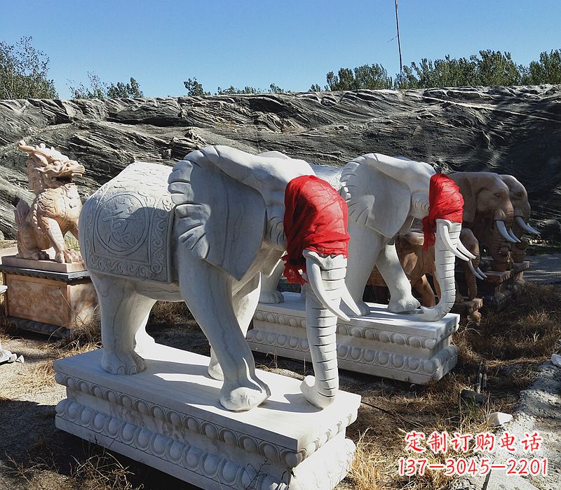 泰州石雕大象别墅,集象美于一体